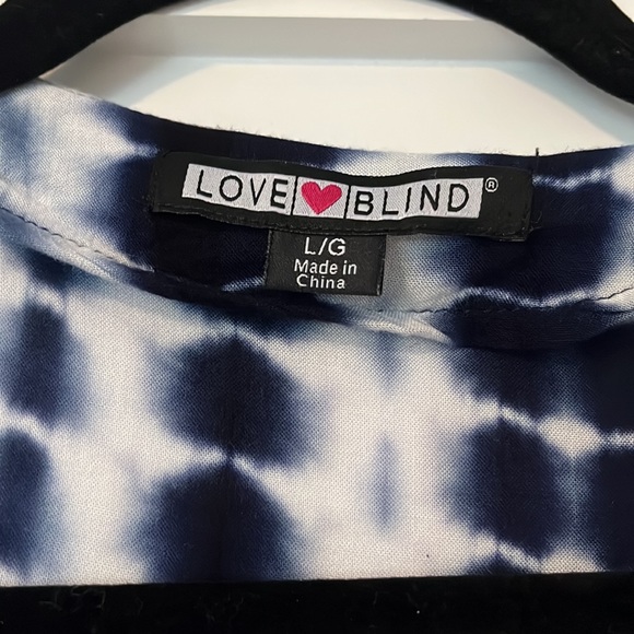 Cute tie dyed navy and white romper - Picture 2 of 4